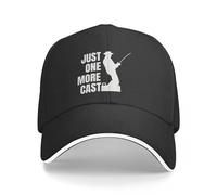 YCYLYLYC Unisex Just one More cast I Promise - I got Fish to Caatch Baseball Cap Kids Hat Cute Sun hat Caps Women Men's Outdoor Sport Caps Hat Washed Cotton