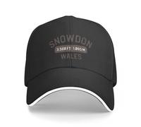 YCYLYLYC Unisex Snowdon - Yr Wyddfa - Highest Peak in Wales United Kingdom - Brown Vintage Athletic Baseball Cap Outdoor Sport Caps Hat Washed Cotton