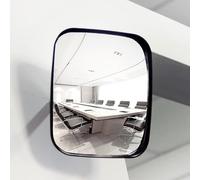 YCYRF Acrylic Safety Convex Mirror, Traffic Curved Mirror, Adjustable Bracket for Garage, Warehouse & Indoor or Outdoor Surveillance, Wide Angle Clear View, Rectangle(16x19cm/6x7in)