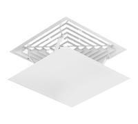 YCYRF Central Air Conditioner Deflector, Air Deflectors for Square Ceiling Vents, AC Vent Windshield Anti Direct Blowing(White,60x60cm/24x24in)