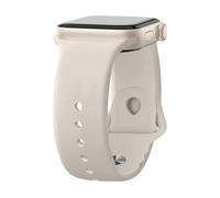Ycysh Compatible with Apple Watch Bands for Women 40mm 38mm 41mm 42mm 44mm 45mm 46mm 49mm Men, Silicone Sport Strap Wristband for iWatch Series 10 9 8 7 6 5 4 3 2 1 SE Ultra, Stone Starlight