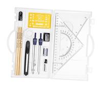 YCYUYK 19PCS Architecture Engineering Drafting Kit - Mechanical Compass Dividers Geometry Set - Technical Drawing Stationery for University - Professional Student Tool Box
