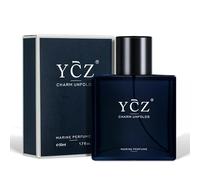 Ycz Charm Unfolds Marine Perfume for Men, 1.7 oz. Long Lasting Eau De Parfum Cologne For Men, Oriental Woody Fragrance - Ideal Special Occasions, Making it the Ideal gentlemen’s Gift