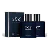 Ycz Charm Unfolds Marine Perfume for Men, 1.7 oz. Long Lasting Eau De Parfum Cologne For Men, Oriental Woody Fragrance - Ideal Special Occasions, Making it the Ideal gentlemen’s Gift (2-Pack).