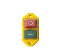YCZ3-A Electromagnetic Switch 4/5 Pins 110/220V On Off Momentary Reset Push Button Red Green 1Pcs(4 Pins,220V)