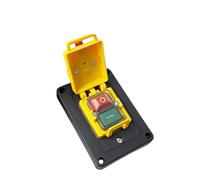 YCZ4-B Electromagnetic Switch 400V 7 Pins Starter On Off 15A Momentary Reset Push Button 1Pcs