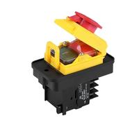 YCZ5-A Electromagnetic Switch Starter 10 Pin On Off 15A 400V Reset Button 1Pcs