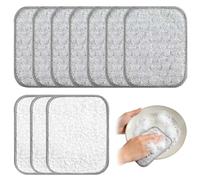 YCZARD 10Pcs Double-Sided Wire Dishwashing Rags - Non Scratch Miracle Wire Dishcloth for Wet and Dry & Line Cleaning Cloth for Dishes, Pots, Sinks & Kitchen Surfaces