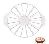 YCZCHE14 Cake Divider Cutter Round Cake Cutter Bread Cake Divider Pastry Slicer Cheesecake Cutter 14/16 Part Cutter Cake Decorating Mold Bakeware Kitchen Baking Tool White 1 Piece
