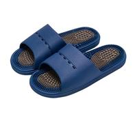 YCZHD Men & Women Massage Slippers,Acupressure Massage Sandals,Relief Plantar Fasciitis Heel Arch Arthritis Pain,anti slip Breathable Beach Shoes(Size:EU 41/42,Color:Deep blue)