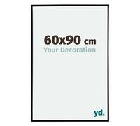 yd. Your Decoration - Picture Frame 60 x 90 cm - Plastic Picture Frame with Acrylic Glass - Anti-Reflective - Excellent Quality - Matte Black - Evry