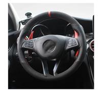 YDCDFVBVGM Car Steering Wheel Covers For Benz C180 C200 W205 C300 B200 Black Genuine Leather Car Steering Wheel Cover Anti-slip And Breathable Steering Wheel Protector