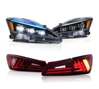 YDCDFVBVGM Daytime Running Lights For Lexus For IS250 For IS350 For ISF 2006-2013 Car Led Headlights With Tail Lights Assembly Accessories LED Dynamic Front Light(Left Hand Drive)