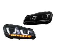 YDCDFVBVGM Daytime Running Lights For Vw For Golf 6 2010-2014 Tuning Headlight Lamp Parts Daytime Running Light Pair Of Car Headlight Assembly LED Dynamic Front Light(RHD B)