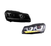 YDCDFVBVGM Daytime Running Lights For Vw For Golf 6 2010-2014 Tuning Headlight Lamp Parts Daytime Running Light Pair Of Car Headlight Assembly LED Dynamic Front Light(LHD A)