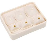 Ydcy Silicone Butt Plug Shaped Ice Cube Trays for Parties, Easy Clean, 3 Sizes, 14.8x11.4x5cm Beige