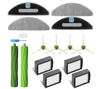 YDD 15-Pack Replacement Accessories Kit for iRobot Roomba Combo i5, i5+,j5, j5+ 1 set of Brush Rollers,4 Hepa Filters,4 Mop Pads,4 Side Brushes,1 Cleaning Tool