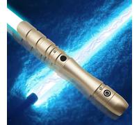 YDD GENIUS Dueling Metal Lightsaber, 38.3 Inch, 4 Sound Modes, Rechargeable FX