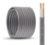 YDDECW 14/2 UF-B Wire - 50FT 100% Pure Copper 10AWG 2 Connector Direct Burial Electrical Cable for Underground Feeder Wet or Corrosive Locations Indoor & Outdoor etc