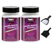 YDDS Shuffleboard Sand - Shuffleboard Wax with Mini Dustpan and Mini Brush Set for Shuffleboard Table, 2 Cans 16oz