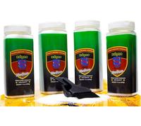 YDDS Shuffleboard Wax - Shuffleboard Sand 4 Pack with Mini Brush and Dustpan Set (4 x 14oz)