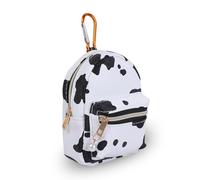 YDDXAQHB 1 Pcs Cow Print Coin Purse Bag Cute Zipper Cow Pattern Mini Backpack Portabl Coin Bag for Earphones, Coins, Change,Keychain, White, Cow Print