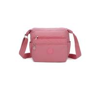 YDezire Nylon Crossbody Bag for Woman with Adjustable Shoulder Strap, Lightweight Handbag Multi-pocket Casual Day Bag, Shoulder Bag, Travel HandBag (Pink)