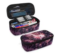 YDFISH Cherry Blossom Axolotl Pencil Case