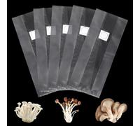 YDHfdc 20 PCS Mushroom Grow Bag 32 x 50cm Mushroom Spawn Grow Bags Autoclavable Mushroom Growing Bags with 0.2 Micron Filter Mushroom Bags for Mushrooms Grains