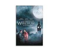 ydhgebn An American Werewolf in London Poster Wall Art Cover Room Vintage Poster Decorative Painting for Bedroom Living Room Aesthetic Elegant Poster 24x36inch(60x90cm) Unframe-style