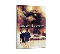 ydhgebn Menace II Society Poster Wall Art Cover Room Vintage Poster Decorative Painting for Bedroom Living Room Aesthetic Elegant Poster 12x18inch(30x45cm) Frame-style