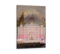 ydhgebn The Grand Budapest Hotel Poster Wall Art Cover Room Vintage Poster Decorative Painting for Bedroom Living Room Aesthetic Elegant Poster 24x36inch(60x90cm) Frame-style