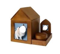YDHSIKK Cremation Urn For Human, Cremation Urns ForAshes, Wooden Pet Memorial Keepsake Urns, Photo Box Pet Cremation Urn(B)