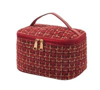 YDHSIKK Large Space Makeup Bag for Travel Storage(Red)