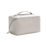 YDHSIKK Large Space Portable Travel Cosmetics Bag Organizer with Pillow Shape for Makeup Storage(Grey)