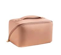 YDHSIKK Large Space Portable Travel Cosmetics Bag Organizer with Pillow Shape for Makeup Storage(Pink)