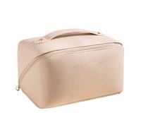 YDHSIKK Large Space Portable Travel Cosmetics Bag Organizer with Pillow Shape for Makeup Storage(White)