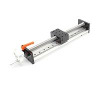 YDHSIKK Linear Slide Table, CNC Manual Ball Screw Linear Slide Table, Multiple Models, Stroke 50-1500mm, 80mm Guide(Other Length,1204)
