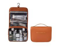 YDHSIKK Luxury Travel Portable Makeup Bag with Large Space(Brown)