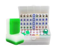 YDHSIKK Mah Jong With 144 Engraved Tiles Classic Chinese Mahjong Chinese Mah jong(40mm)