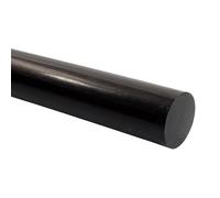 YDHSIKK Nylon Plastic Round Rod, 300mm Black PA6 Nylon Solid Round Bar, Diameter 75-90mm(Diameter 80mm)