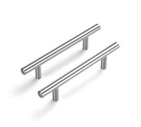 YDHSIKK Stainless Steel Cabinet Handles | Silver, Multiple Hole Centers 96-256mm Usage: Kitchen Drawer Cabinet(Hole centers: 96mm)