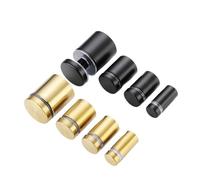YDHSIKK Standoff Fixings, Stainless Steel Sign Standoff Screws Multicolor Multiple Sizes Pack Of 15(Black,12x30mm)