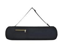 YDHSIKK Yoga Mat Compact Carry Bag, 80cm Fitness Storage Bag Pocket Large Capacity Lightweight Foldable(Black)