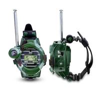 ydi WT-01 Walkie Talkies for Kids, Two-Way Long Range Watch Radio Transceiver with Flashlight for Children, Outdoor Toys Gifts For Girls & Boys, 2 Pack,Army-Green