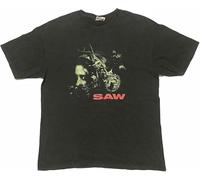 YdjebeiaHdjwyJ Early Y2K Saw Movie Promo T Shirt Horror Michael Myers Jason Black