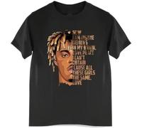 YdjebeiaHdjwyJ Fashion-Brand-t-Shirt-Mens-Juice-Wrld-Now-I-Am-Insane-All-These-Girls-The-Same Black