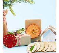 YDJIANCAI 10PACK Wood Rounds For Crafts, Round Disc Blank Natural Wooden Cutout Ornamentsfor Wreath Boards Crafts Painting And Christmas Halloween Decoration(Size:7.08in/18cm)