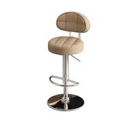 YDkjwjw Bar Stools Adjustable PU Leather Swivel Barstools, Modern Counter Stool with Back and Footrest, Counter Height Barstool for Bar, Kitchen and Dining Room