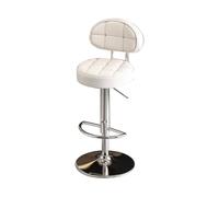 YDkjwjw Bar Stools Adjustable PU Leather Swivel Barstools, Modern Counter Stool with Back and Footrest, Counter Height Barstool for Bar, Kitchen and Dining Room
